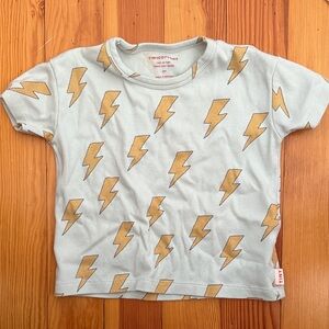 Kids Lightning Bolt Shirt - Blue and Gold